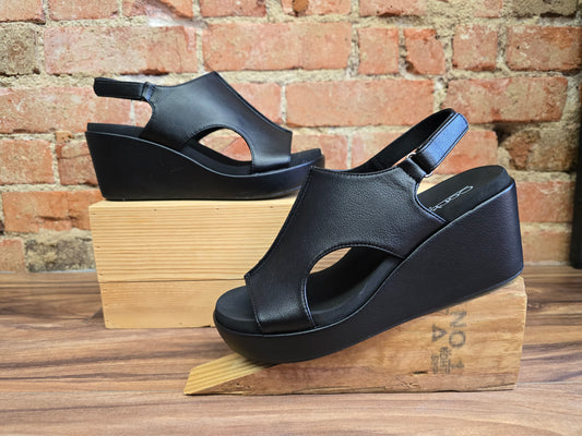 Corkys All Black Wedge