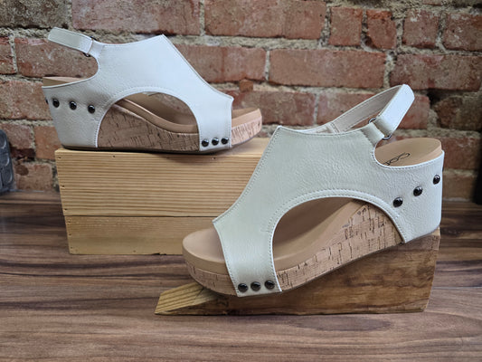 Corkys Carley Cream Wedge