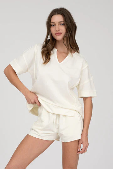 PATCHWORK KNIT TOP