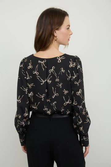 BOW PATTERN BLOUSE
