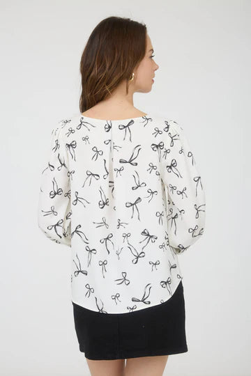 BOW PATTERN BLOUSE