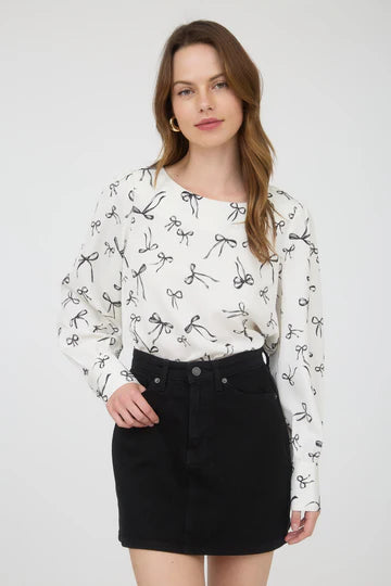 BOW PATTERN BLOUSE