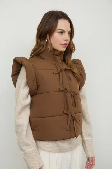 BOW PUFFER VEST