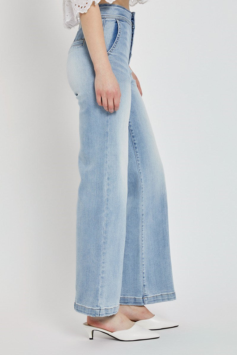 RISEN WIDE BUTTON JEANS