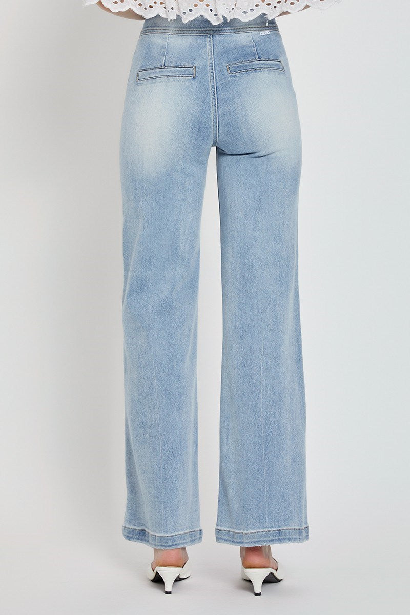 RISEN WIDE BUTTON JEANS