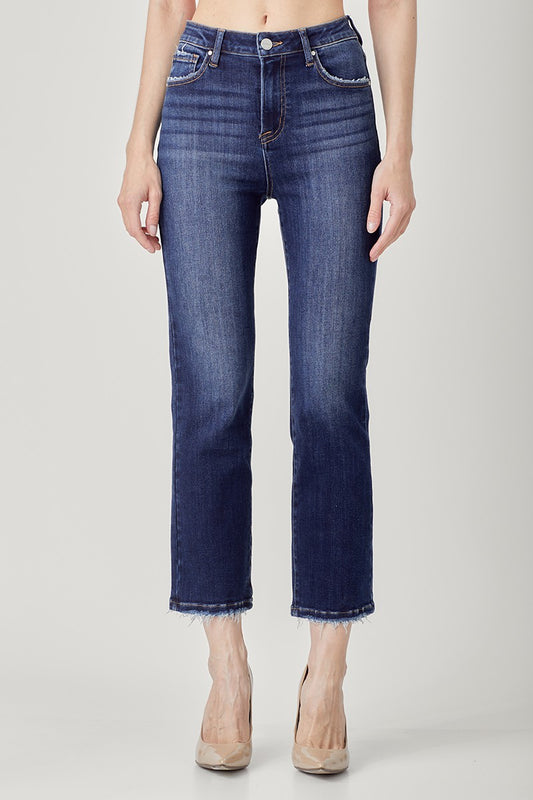 RISEN CROP STRAIGHT JEANS