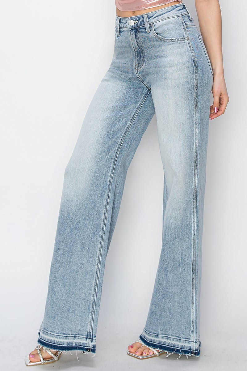 RISEN WIDE SHADOW HEM JEANS