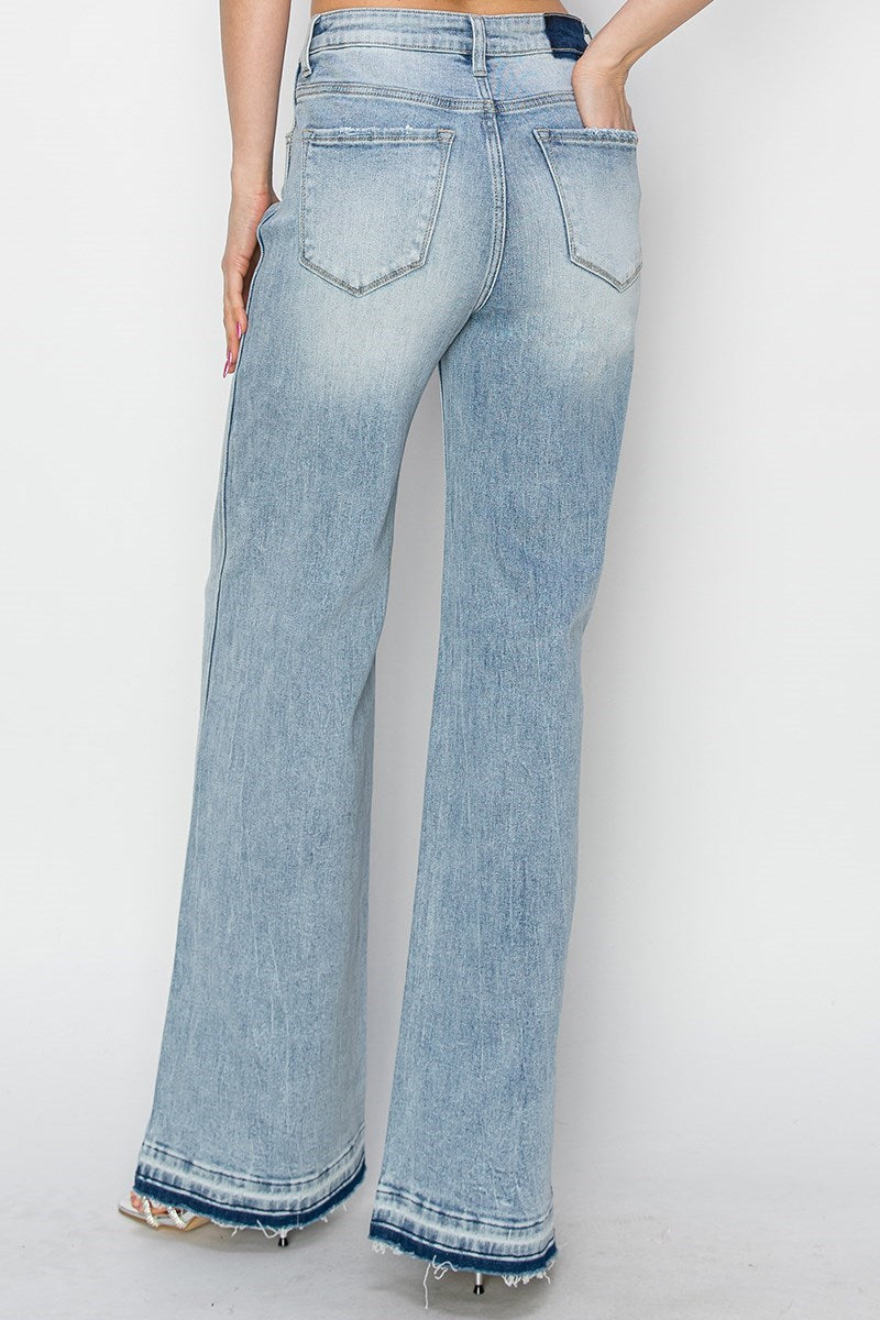 RISEN WIDE SHADOW HEM JEANS