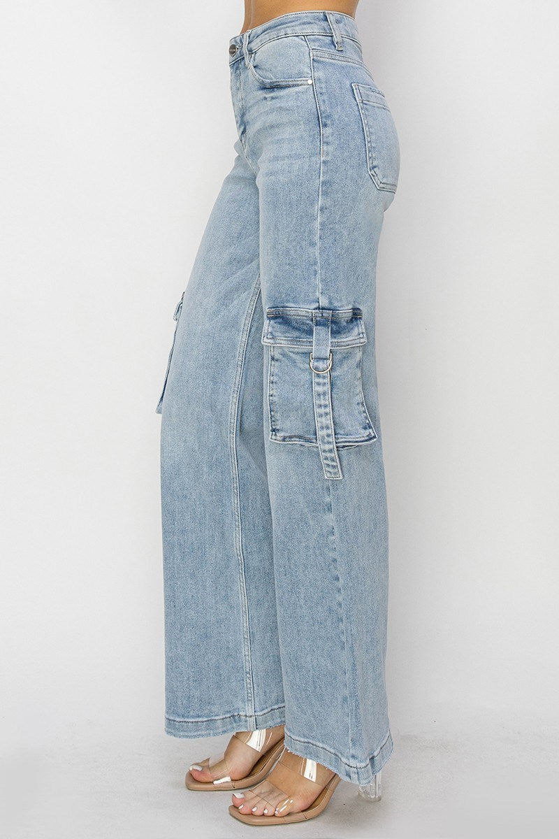 RISEN CARGO WIDE JEANS