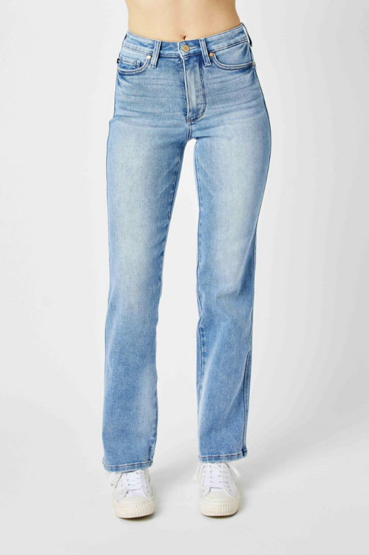 Judy Blue TC Contrast Wash Straight