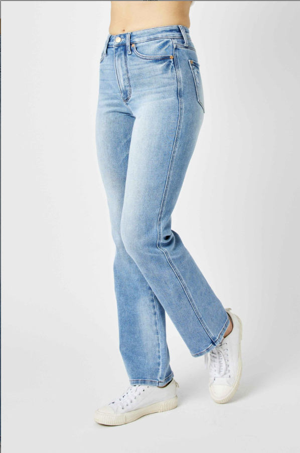 Judy Blue TC Contrast Wash Straight