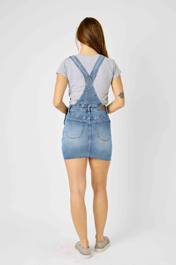 JUDY BLUE OVERALL SKIRT