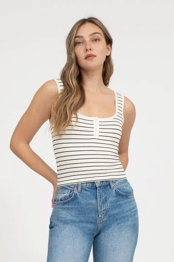 STRIPED HENLEY TANK