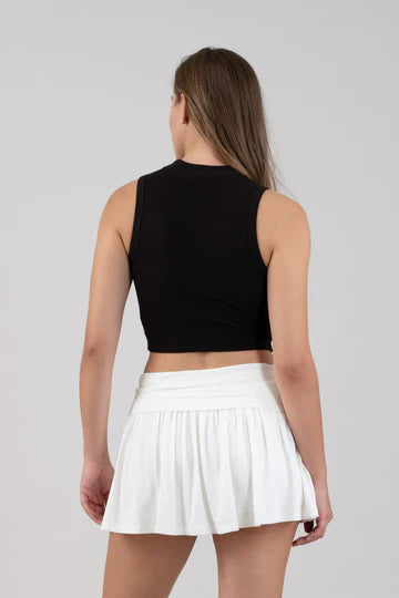 RIBBED CROPPED TOP