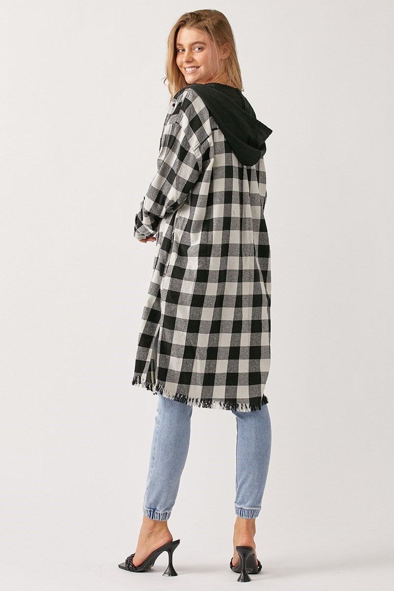 BUFFALO SHIRT JACKET W/ HOODIE