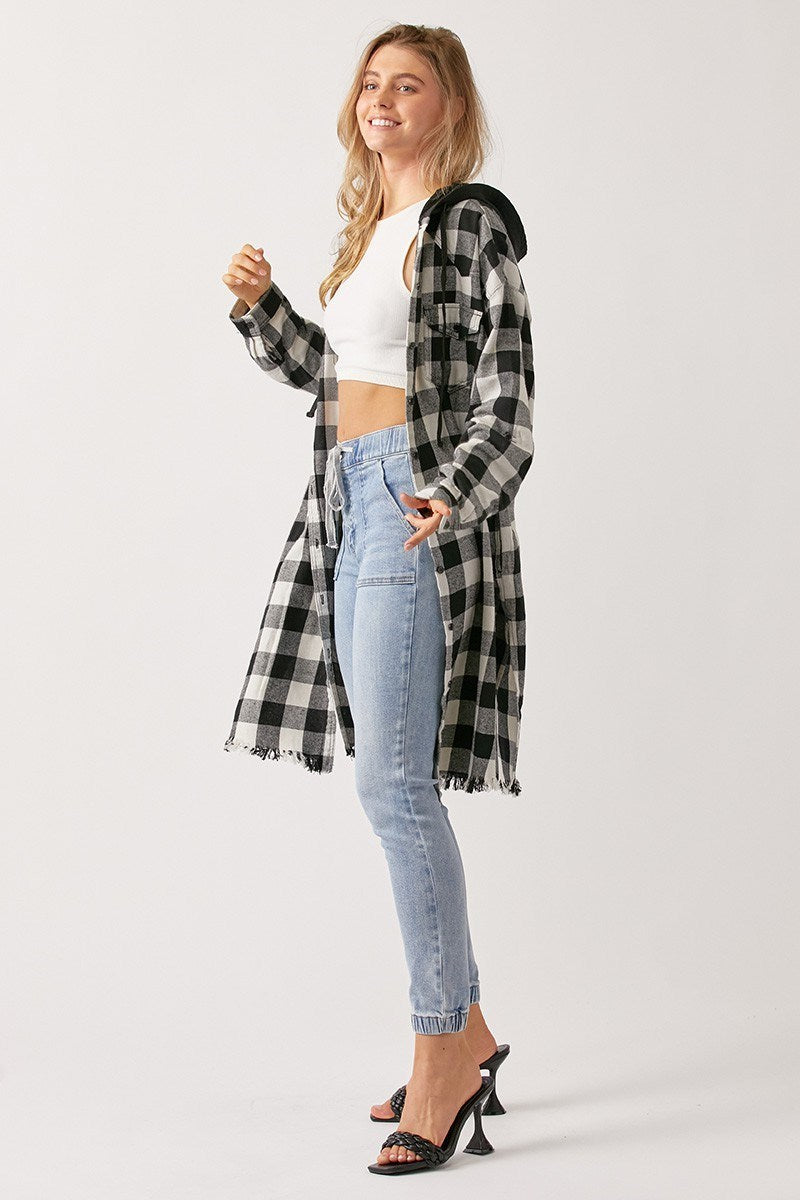 BUFFALO SHIRT JACKET W/ HOODIE