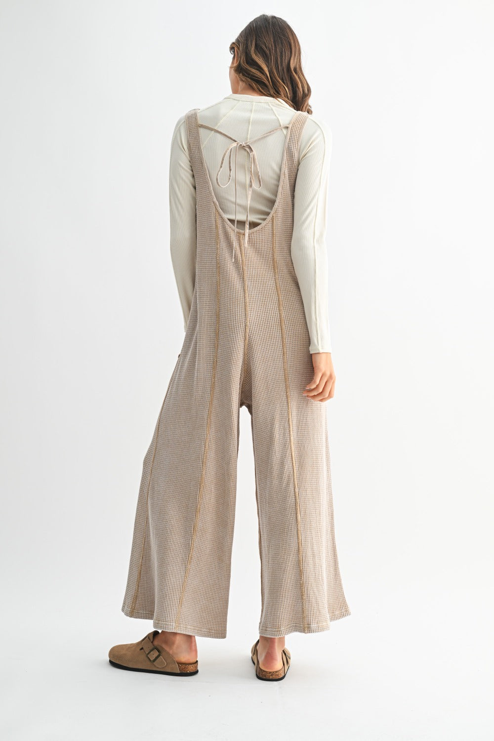 Mineral Wash Waffle Jumpsuit