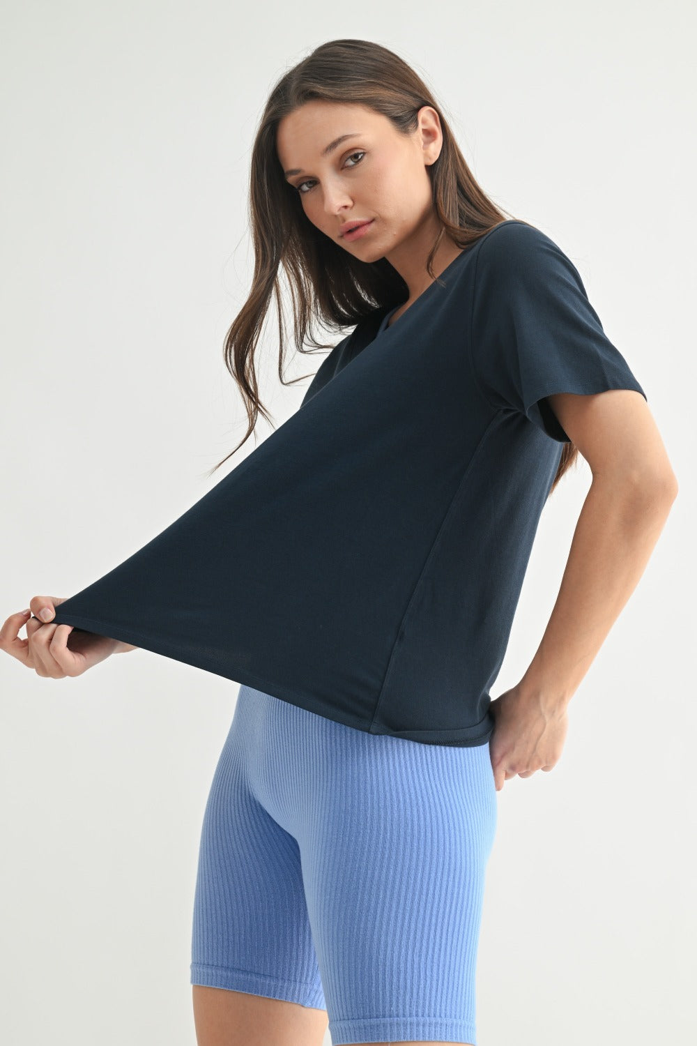 Pima Cotton V-Neck Tee