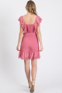 Eyelet Wrap Skirt