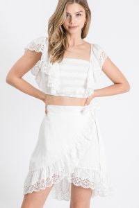 Eyelet Crop Top