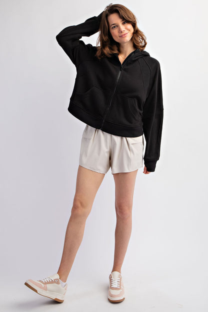 French Terry Full-Zip Hoodie