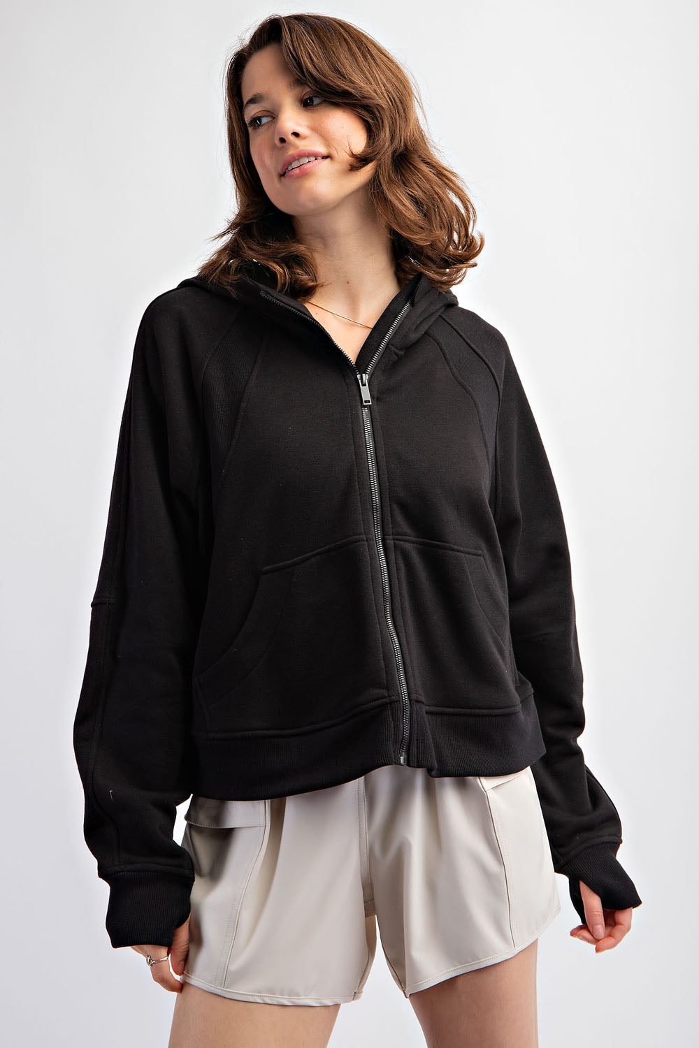 French Terry Full-Zip Hoodie
