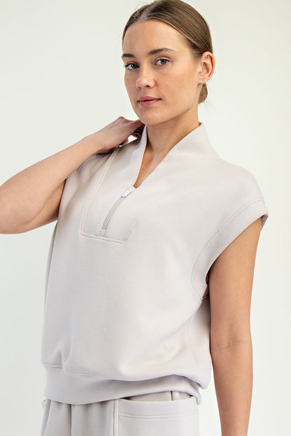 SCUBA LUXE V-NECK TOP