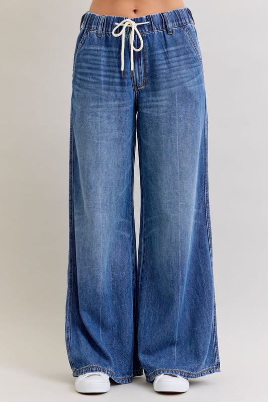 Judy Blue Palazzo Elastic Waist