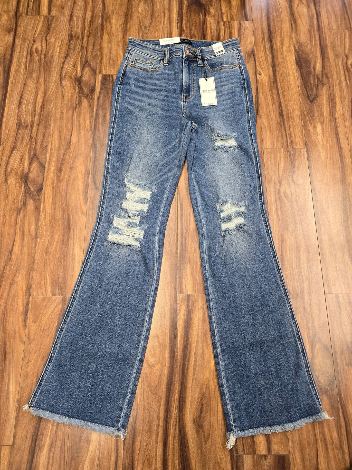 JUDY BLUE FRAY HEM BOOTCUT