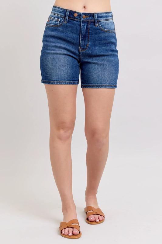 Judy Blue 2 Button Dad Shorts