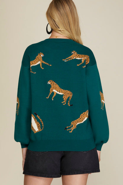 Cheetah Sweater