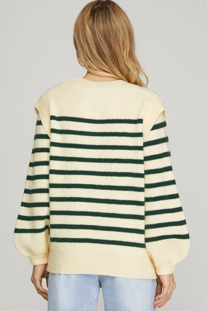 The Whisper Stripe Sweater