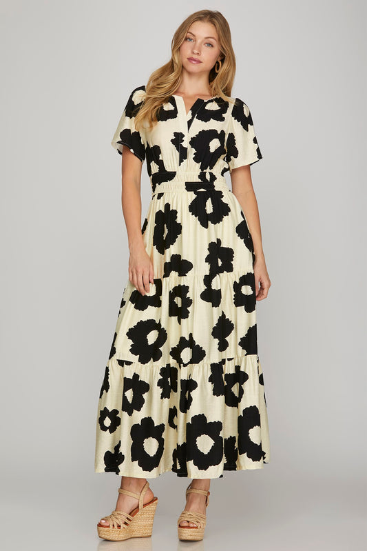 Floral Tiered Maxi Dress