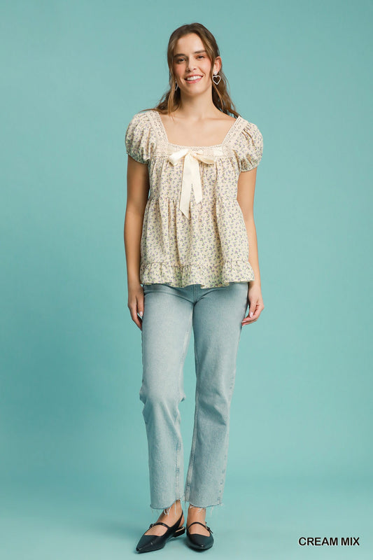 Floral Bow Top
