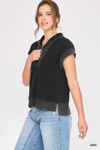 Mineral Wash Zip Up