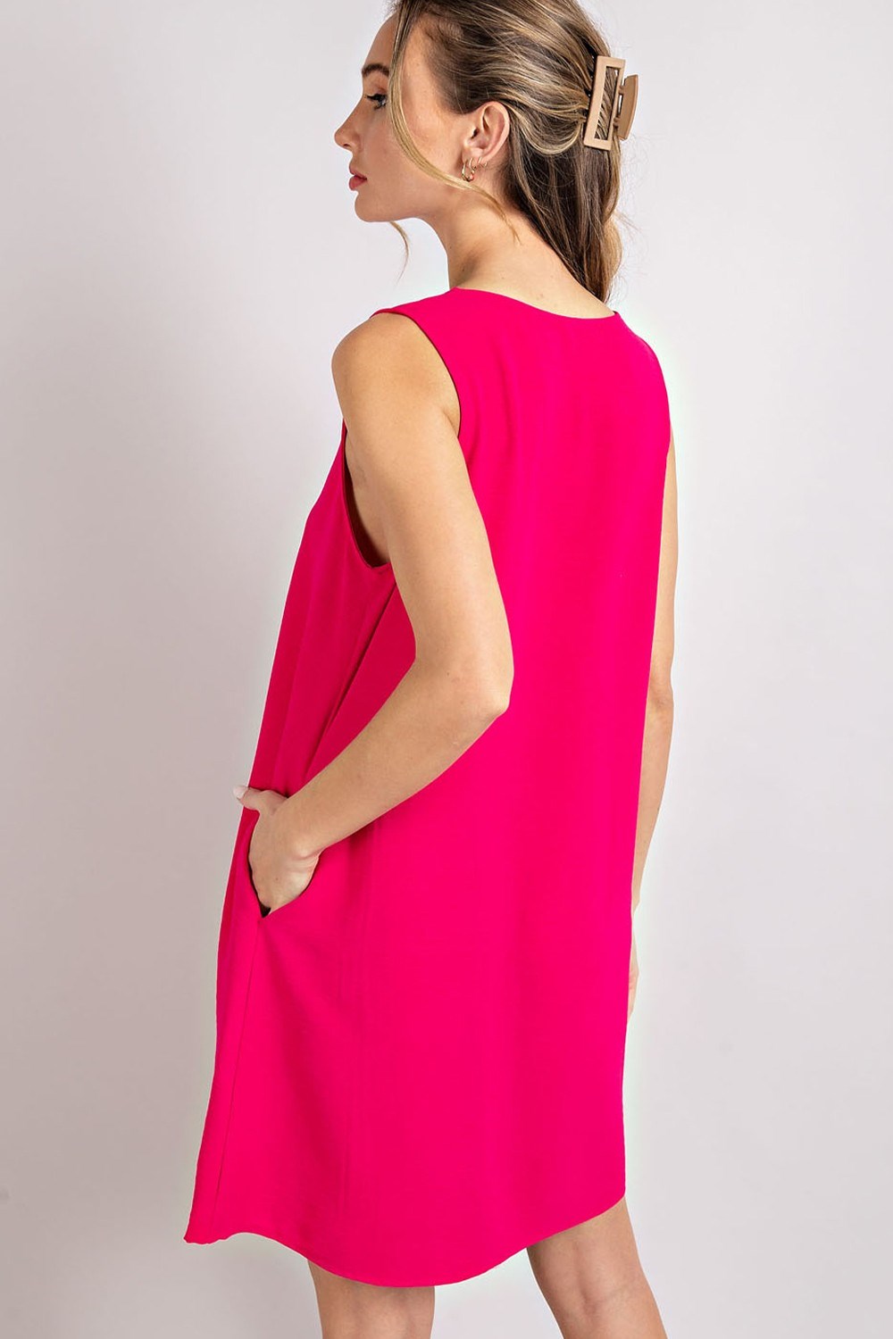 V-Neck Mini Dress