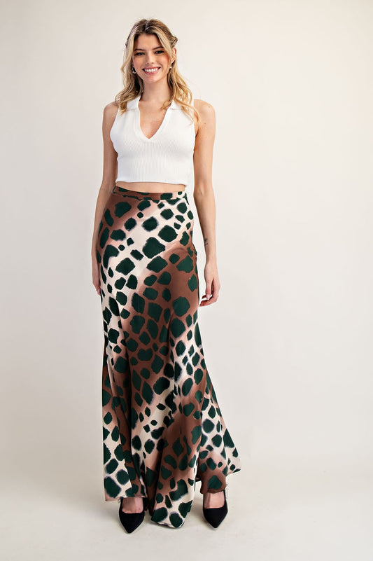 Spotted Maxi Skirt