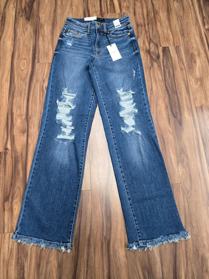 Judy Blue Distressed Dad Jeans