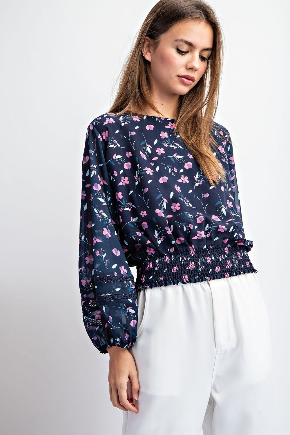 Blooming Keyhole Top