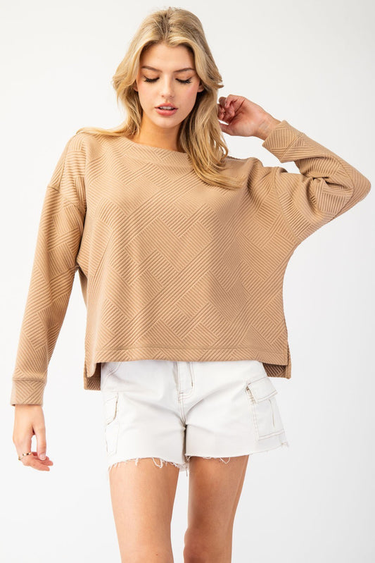 Textured Weekend Top