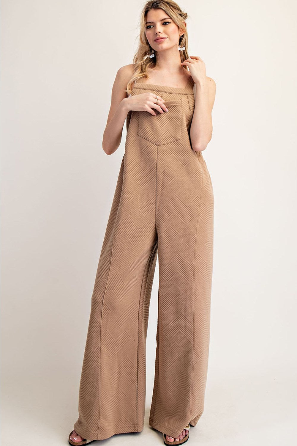 Everyday Textured Overalls