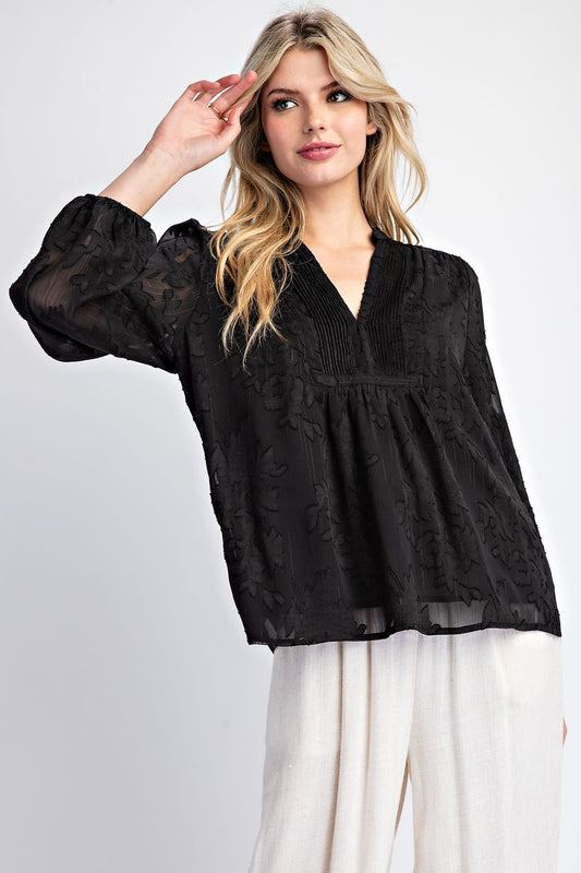 Sheer Bloom Blouse