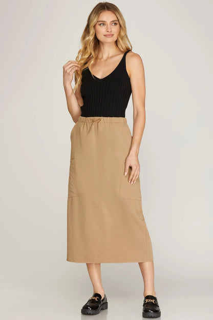 CARGO MIDI SKIRT