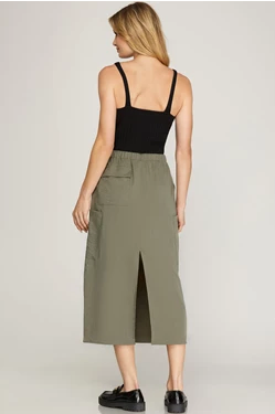 CARGO MIDI SKIRT