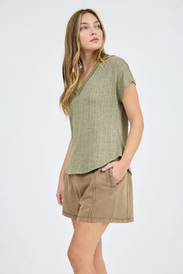 OLIVE SWEATER TOP