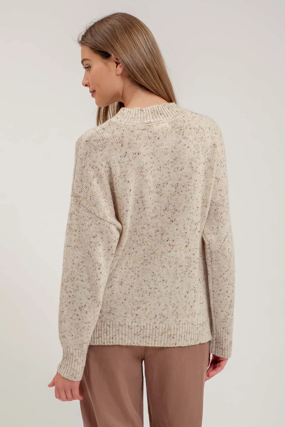 Speckled Mock Sweater