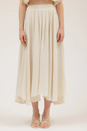 PLEATED MIDI SKIRT
