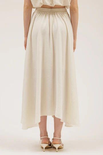 PLEATED MIDI SKIRT
