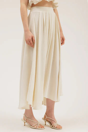 PLEATED MIDI SKIRT