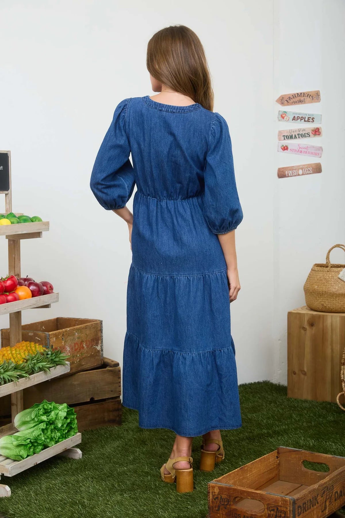 Denim Midi Dress